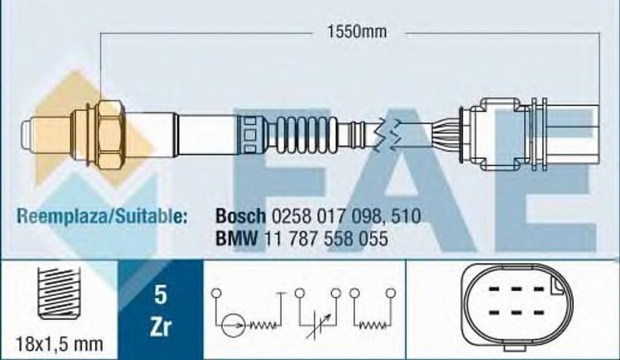 FAE 75012 - Sonda lambda autozon.pro