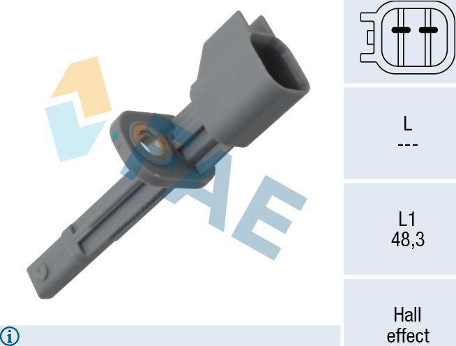 FAE 78645 - Sensore, N° giri ruota autozon.pro
