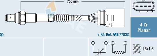 FAE 77909 - Sonda lambda autozon.pro