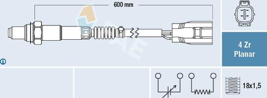 FAE 77496 - Sonda lambda autozon.pro