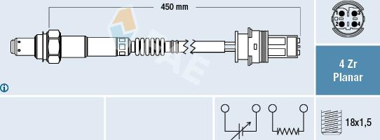 FAE 77444 - Sonda lambda autozon.pro