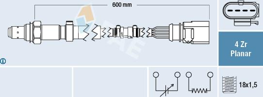 FAE 77458 - Sonda lambda autozon.pro