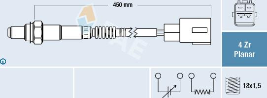 FAE 77457 - Sonda lambda autozon.pro