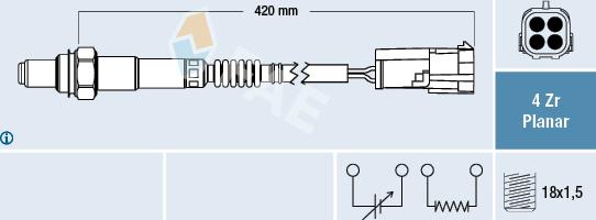 FAE 77429 - Sonda lambda autozon.pro