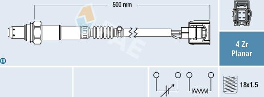 FAE 77505 - Sonda lambda autozon.pro