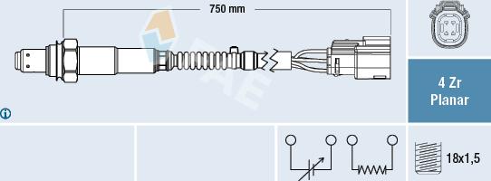 FAE 77650 - Sonda lambda autozon.pro