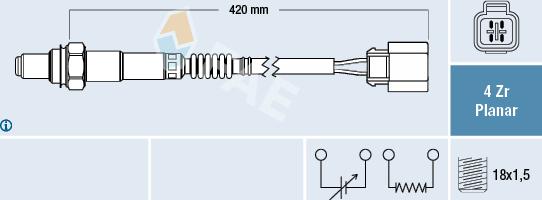 FAE 77288 - Sonda lambda autozon.pro