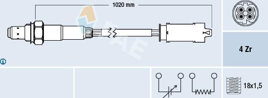 FAE 77238 - Sonda lambda autozon.pro