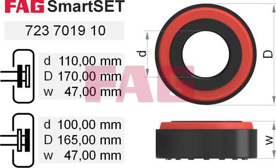 FAG 723 7019 10 - Kit cuscinetto ruota autozon.pro