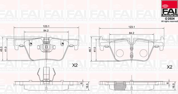 FAI AutoParts BP129 - Kit pastiglie freno, Freno a disco autozon.pro