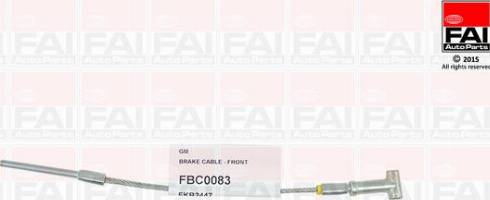 FAI AutoParts FBC0083 - Cavo comando, Freno stazionamento autozon.pro