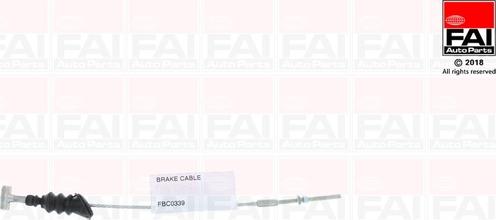 FAI AutoParts FBC0339 - Cavo comando, Freno stazionamento autozon.pro