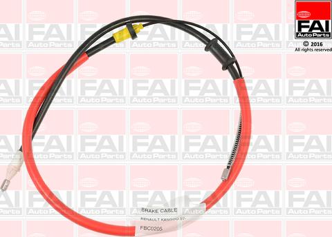 FAI AutoParts FBC0205 - Cavo comando, Freno stazionamento autozon.pro