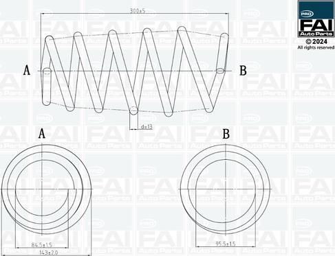 FAI AutoParts FPCS144 - Molla autotelaio autozon.pro