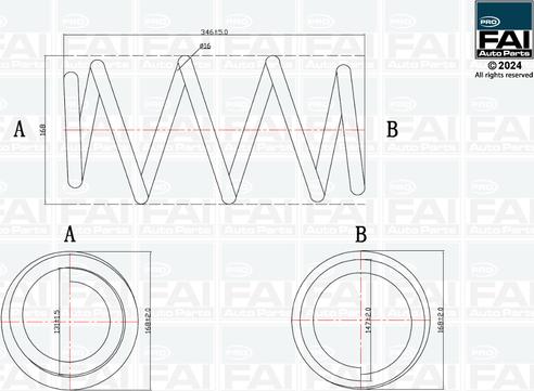 FAI AutoParts FPCS151 - Molla autotelaio autozon.pro