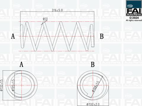 FAI AutoParts FPCS164 - Molla autotelaio autozon.pro