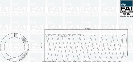 FAI AutoParts FPCS168 - Molla autotelaio autozon.pro