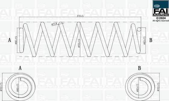 FAI AutoParts FPCS182 - Molla autotelaio autozon.pro