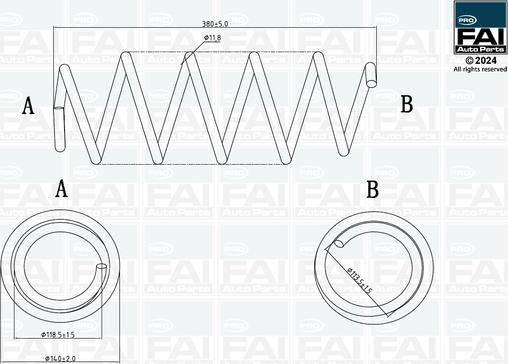 FAI AutoParts FPCS137 - Molla autotelaio autozon.pro