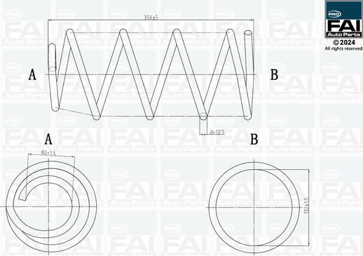 FAI AutoParts FPCS129 - Molla autotelaio autozon.pro