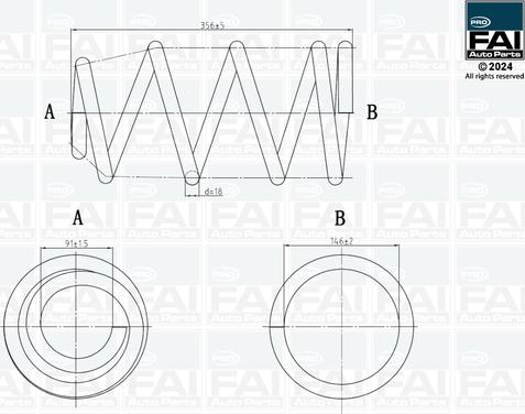 FAI AutoParts FPCS175 - Molla autotelaio autozon.pro