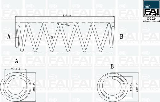 FAI AutoParts FPCS171 - Molla autotelaio autozon.pro