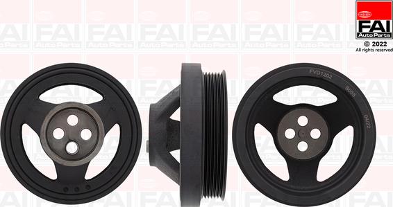 FAI AutoParts FVD1202 - Puleggia cinghia, Albero a gomiti autozon.pro