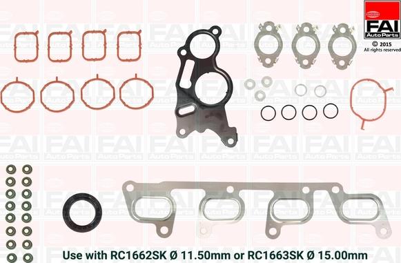 FAI AutoParts HS1662NH - Kit guarnizioni, Testata autozon.pro