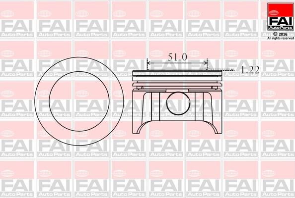 FAI AutoParts PK9-000 - Pistone autozon.pro