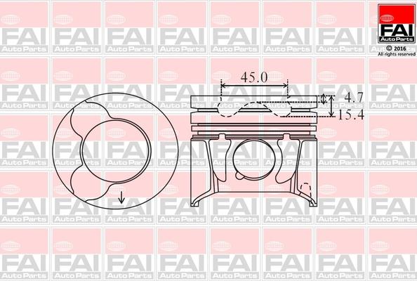 FAI AutoParts PK6-000 - Pistone autozon.pro