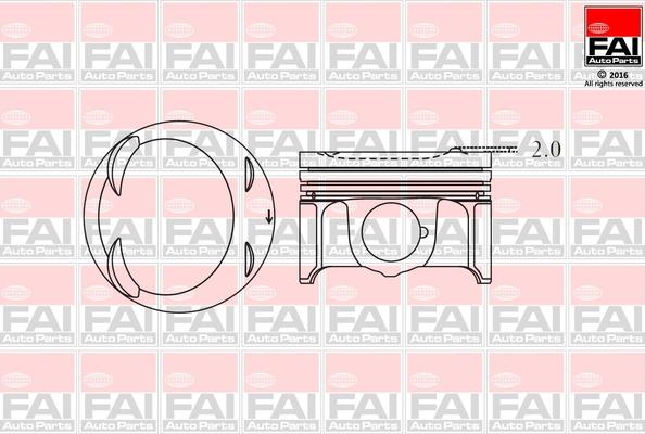 FAI AutoParts PK14-000 - Pistone autozon.pro