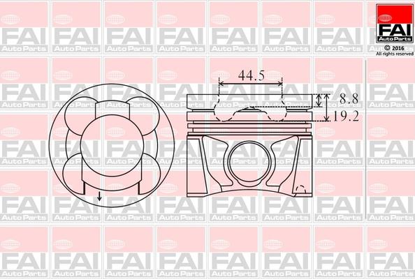 FAI AutoParts PK17-000 - Pistone autozon.pro