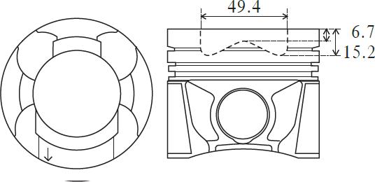 FAI AutoParts PK23-000 - Pistone autozon.pro