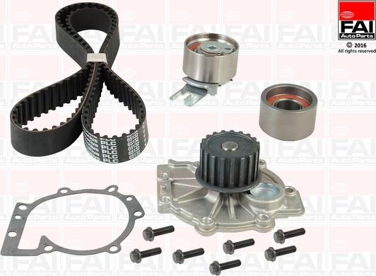 FAI AutoParts TBK458-6397 - Pompa acqua + Kit cinghie dentate autozon.pro