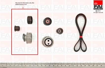 FAI AutoParts TBK03 - Kit cinghie dentate autozon.pro