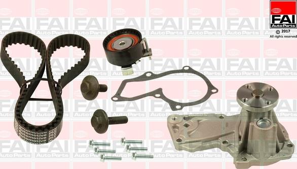 FAI AutoParts TBK177-6409 - Pompa acqua + Kit cinghie dentate autozon.pro