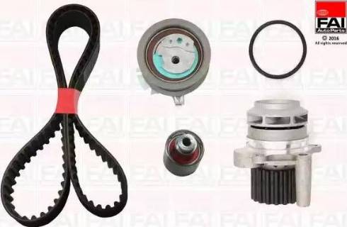 FAI AutoParts TBK345-6438 - Pompa acqua + Kit cinghie dentate autozon.pro