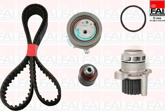 FAI AutoParts TBK345-6437 - Pompa acqua + Kit cinghie dentate autozon.pro