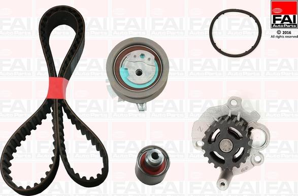 FAI AutoParts TBK345-6306 - Pompa acqua + Kit cinghie dentate autozon.pro