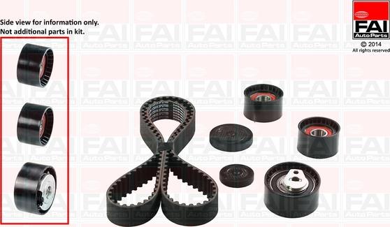 FAI AutoParts TBK354 - Kit cinghie dentate autozon.pro