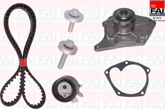 FAI AutoParts TBK357-6329 - Pompa acqua + Kit cinghie dentate autozon.pro