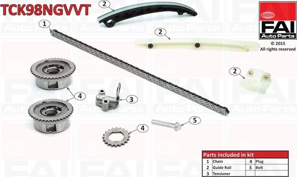 FAI AutoParts TCK98NGVVT - Kit catena distribuzione autozon.pro