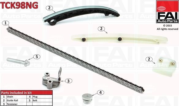 FAI AutoParts TCK98NG - Kit catena distribuzione autozon.pro