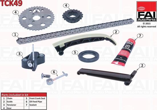 FAI AutoParts TCK49 - Kit catena distribuzione autozon.pro