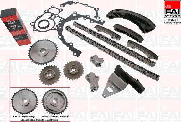 FAI AutoParts TCK444 - Kit catena distribuzione autozon.pro