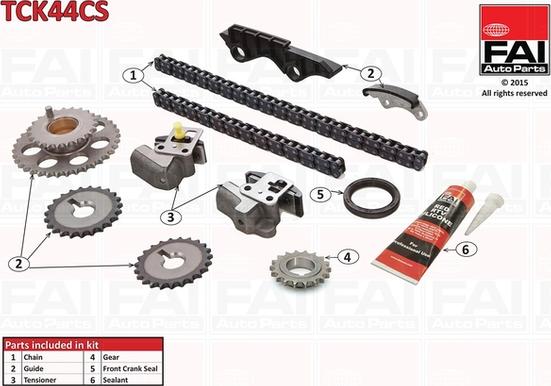 FAI AutoParts TCK44CS - Kit catena distribuzione autozon.pro