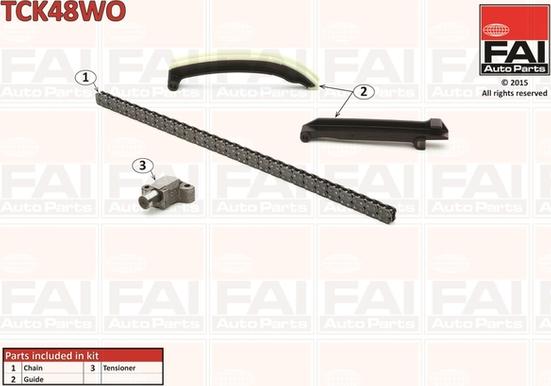 FAI AutoParts TCK48WO - Kit catena distribuzione autozon.pro