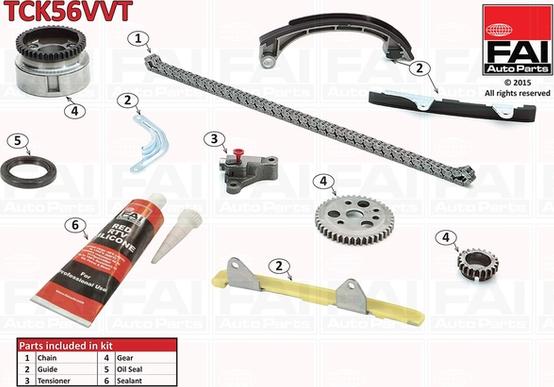 FAI AutoParts TCK56VVT - Kit catena distribuzione autozon.pro