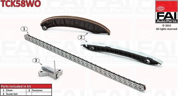 FAI AutoParts TCK58WO - Kit catena distribuzione autozon.pro