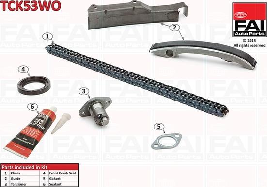 FAI AutoParts TCK53WO - Kit catena distribuzione autozon.pro